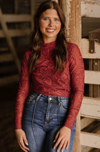 Load image into Gallery viewer, Tooled in Red Mesh Top