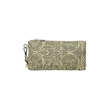 Load image into Gallery viewer, Tooled Phone Wristlet/Crossbody