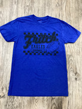 Load image into Gallery viewer, Blue Checkered Football Tee

