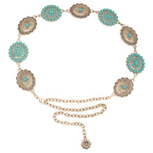 Load image into Gallery viewer, SOUTHWESTERN FLORETTE CHAIN BELT
