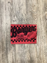 Load image into Gallery viewer, Red Checkered Football Tee
