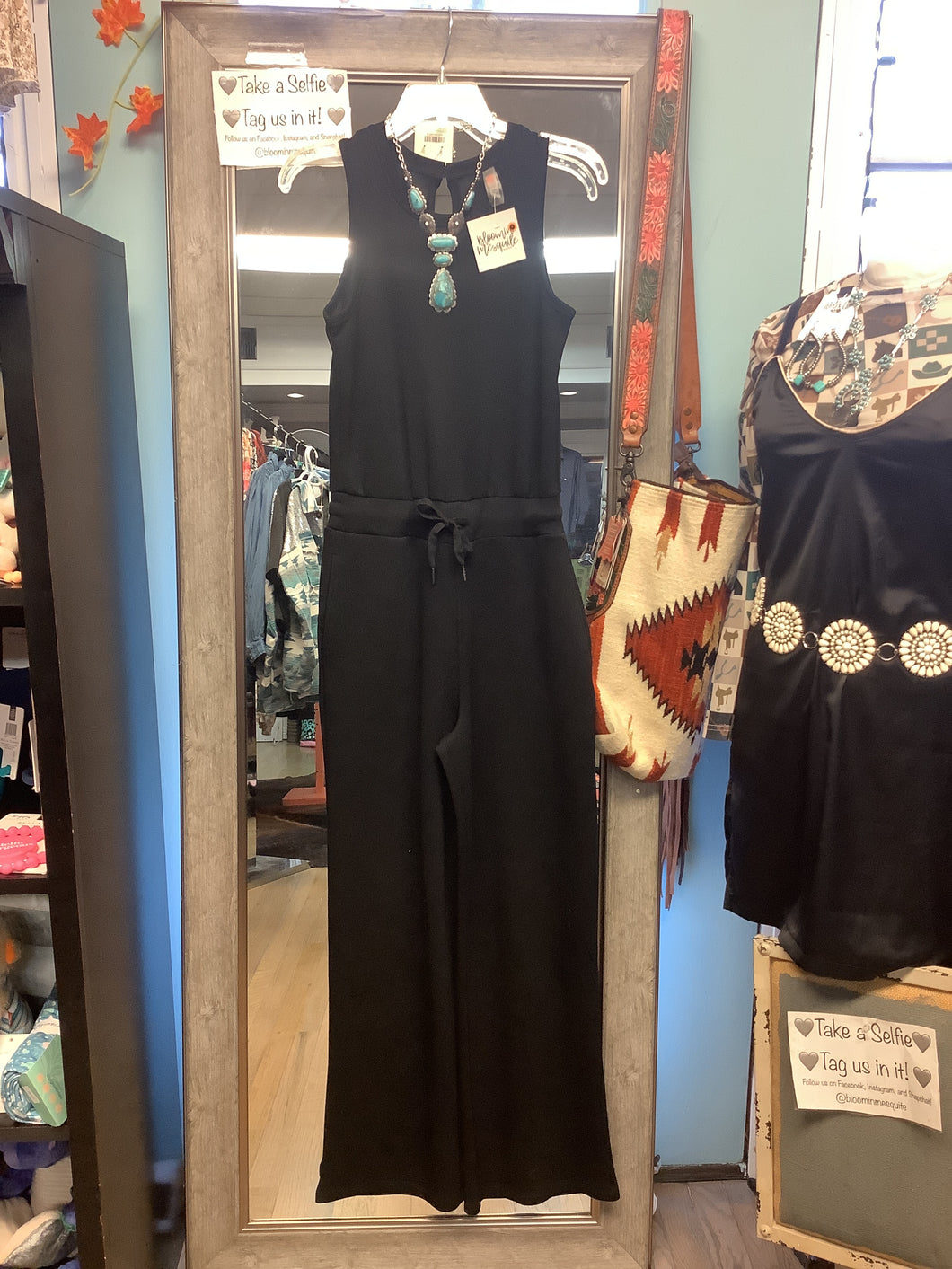 Black keyhole jumpsuit