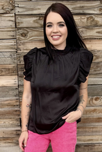 Load image into Gallery viewer, Babydoll Top Black
