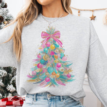 Load image into Gallery viewer, Pastel Holiday Tree Sweatshirt

