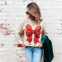 Load image into Gallery viewer, Plaid Bow Tee
