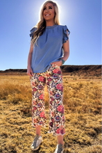 Load image into Gallery viewer, Babydoll Top Denim - Light Wash
