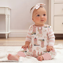 Load image into Gallery viewer, Western Cowgirl Boots Baby Cotton Romper
