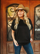 Load image into Gallery viewer, Black Cloud Mom Cuff Tee
