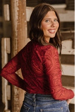 Load image into Gallery viewer, Tooled in Red Mesh Top
