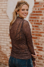 Load image into Gallery viewer, Bronzed Brown Mesh Top
