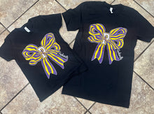 Load image into Gallery viewer, Youth Striped bow Spirit Tee
