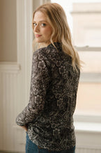 Load image into Gallery viewer, Wanted in Paisley Mesh Top
