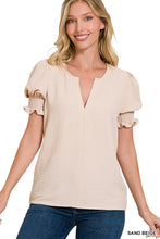 Load image into Gallery viewer, Sandy Smocked vneck
