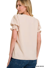 Load image into Gallery viewer, Sandy Smocked vneck
