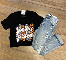 Load image into Gallery viewer, Black spooky season t-shirt
