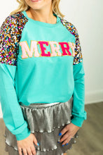 Load image into Gallery viewer, Merry Turquoise Sweater
