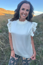 Load image into Gallery viewer, Babydoll Cream Top
