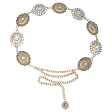 Load image into Gallery viewer, SOUTHWESTERN FLORETTE CHAIN BELT
