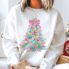 Load image into Gallery viewer, Pastel Holiday Tree Sweatshirt
