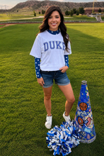 Load image into Gallery viewer, Kickoff Season Blue Mesh Top
