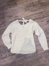 Load image into Gallery viewer, Ivory Sweater w/ Tie
