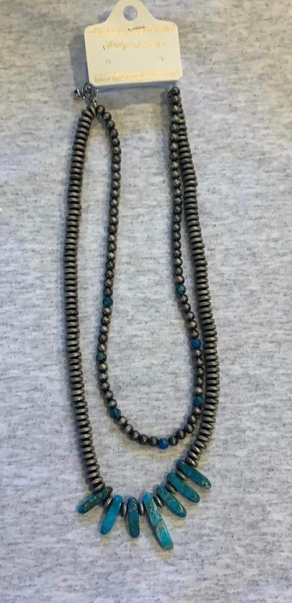 Crown Beast Turquoise Necklace