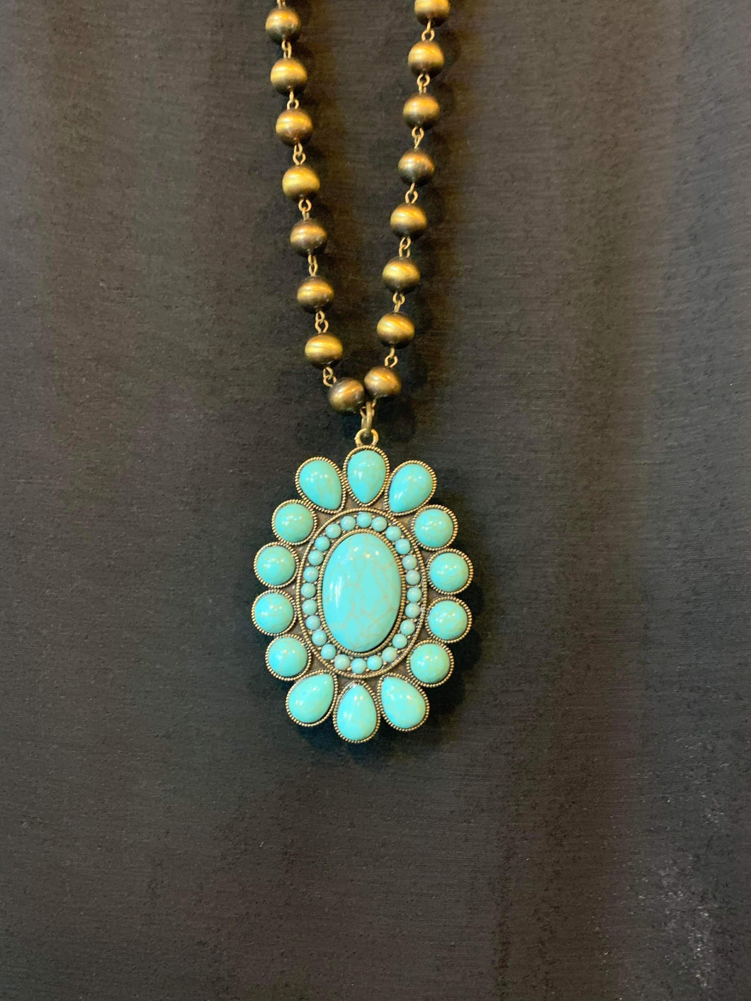 Turquoise Day Blossom Necklace