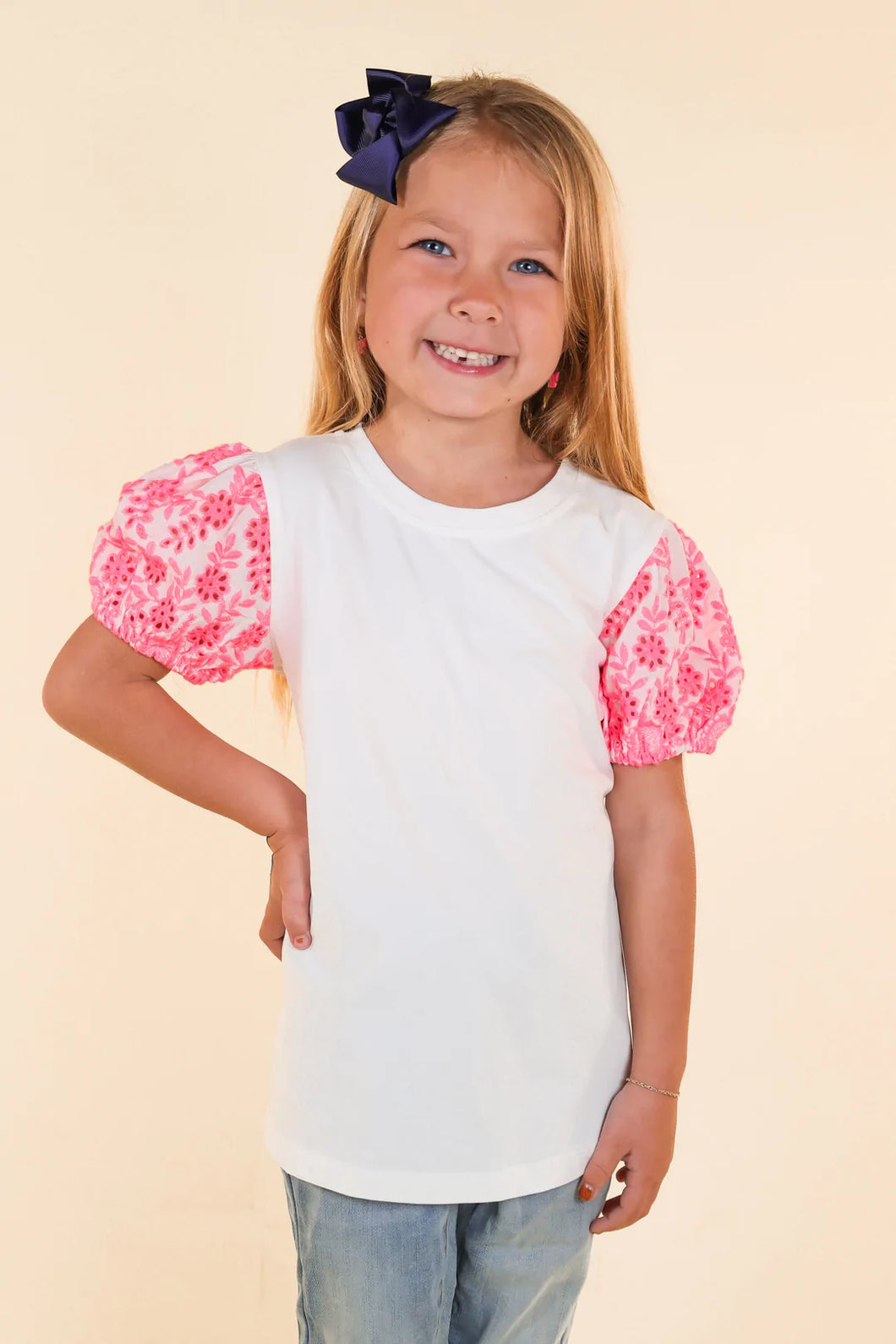 Girls Eyelet Top